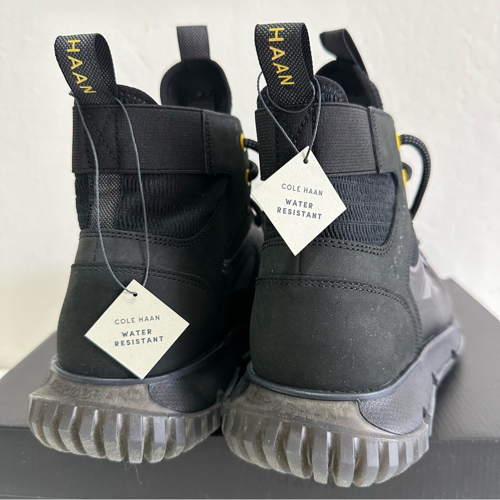 Cole Haan Men's US Size 9M Black Zerogrand City Trekker Waterproof Boots - New - Picture 7 of 11